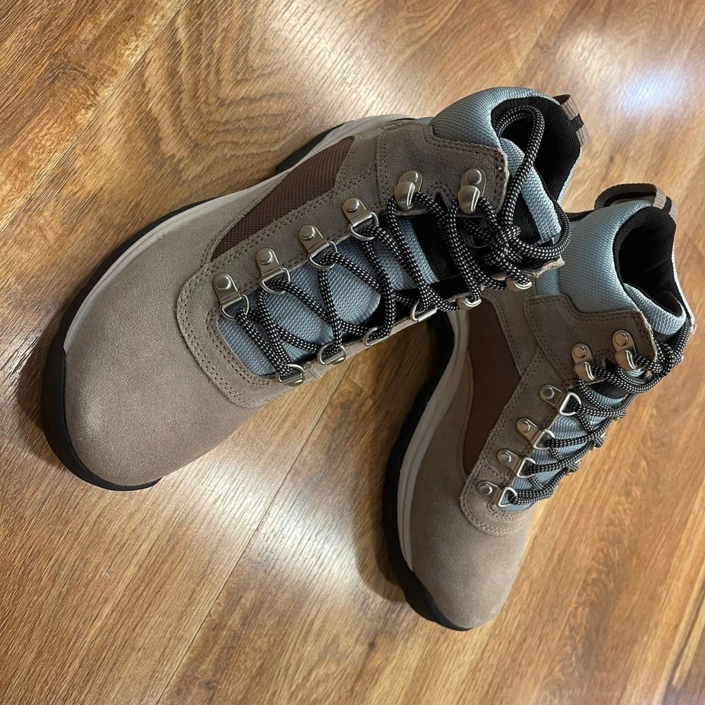 TIMBERLAND WOMEN'S WHITE LEDGE WATERPROOF MID HIKER TAUPE SUEDE A2KXV ALL SIZES